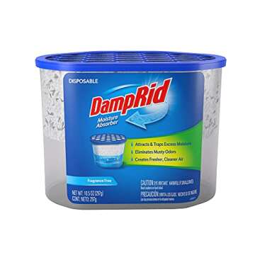 DampRid Fragrance Free Disposable Moisture Absorber - 10.5 oz. Each - 3 Pack – Attracts & Traps Ex...