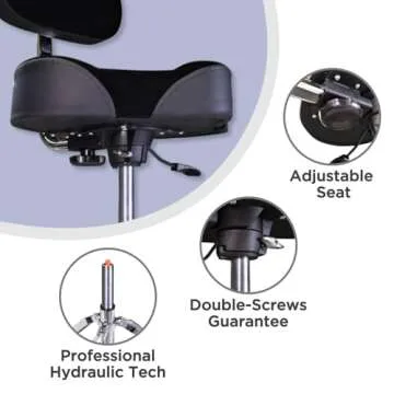 GIOCO Drum Throne with Backrest: Ultimate Comfort & Support