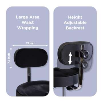 GIOCO Drum Throne with Backrest: Ultimate Comfort & Support