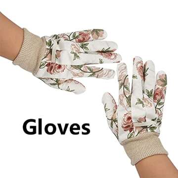 Yopay 6 Pairs Gardening Gloves for Women, Soft Jersey Garden Gloves, Rubbuer Dots Cotton Working Gloves for Men, Planting, Seeding, Fishing, Restoration Work, 3 Colors