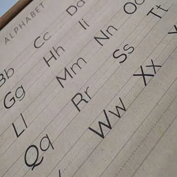 AnairsMo Alphabet Poster, Alphabet Wall Hanging, ABC Poster For Wall Decorative, Letters and Numbers Train Poster, ABC Canvas Art For Kids Room, Nursery, Playrom 16x24 Inch Wall Hanging Ready to Hang