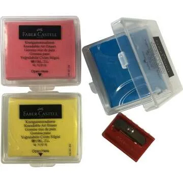 Faber-Castell Kneaded Art Eraser Set with Sharpener