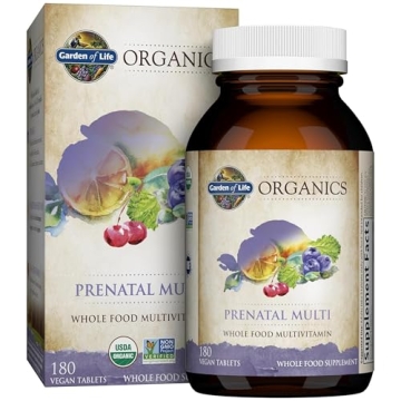 Garden of Life Prenatal Multivitamin - Vegan and Organic for Healthy Fetal Development