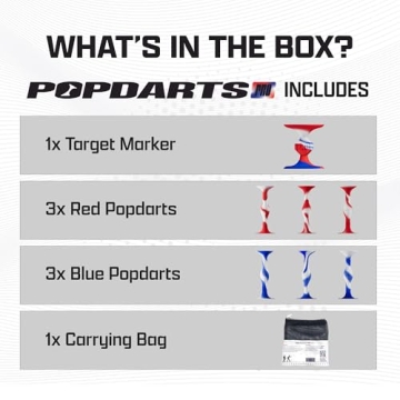 Popdarts USA Themed PRO Pack Game Set for Fun