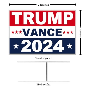 Heavy Duty Double-Sided Trump Yard Signs 2024