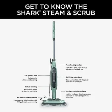 Shark S7000AMZ Steam Mop - Scrub & Sanitize Floors