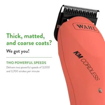 WAHL KM Cordless Pet Clipper Kit for Dogs and Cats