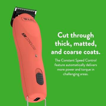 WAHL KM Cordless Pet Clipper Kit for Dogs and Cats