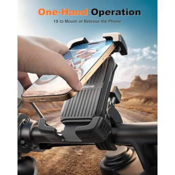 SUPERONE Bike Phone Holder - Secure & Convenient Mount for Safe Riding