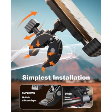 SUPERONE Bike Phone Holder for Safe Riding