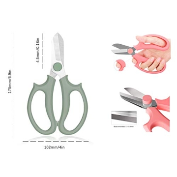 Leize Flower Scissors, Premium Floral Shears for Pruning