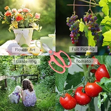 Leize Flower Scissors, Premium Floral Shears for Pruning