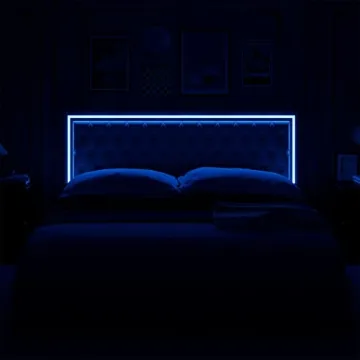 Stylish Keyluv Queen LED Bed Frame with Storage Drawers