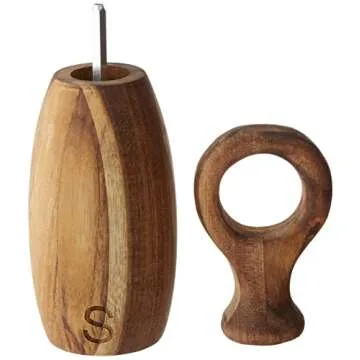 Bloomingville Acacia Wood Salt & Pepper Mills Set of 2