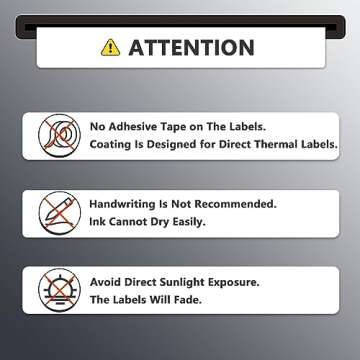 BETCKEY 2.25" x 1.25" Thermal Labels - 10 Rolls