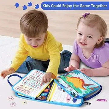 Busy Board Toys for Toddlers, Montessori Toys Gifts for 3-5 Year Old Boys & Girls, Preschool Toddler Activities Educational Travel Toy Learning Basic Dress Skills