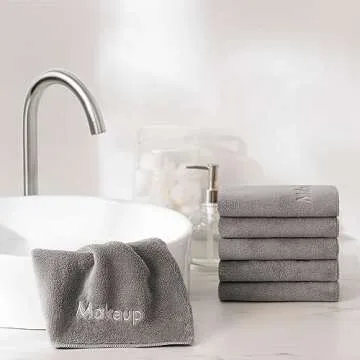 Arkwright Makeup Towels - Ultra Soft Coral Fleece Washcloths