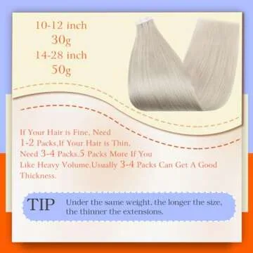 Full Shine 16" Tape-in Hair Extensions for Natural Volume