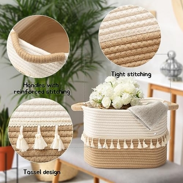 TeoKJ Woven Storage Bins Set of 3 - Stylish Organizers