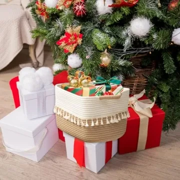 TeoKJ Woven Storage Bins Set of 3 - Stylish Organizers