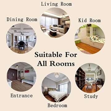 Boho Colorful Geometric Area Rug, Retro Pink Orange Rectangle Large Printed Rugs, Indoor Non-Slip Kids Rugs Machine Washable Carpet for Bedroom Living Room Front Entrance Floor Decor 5x8ft