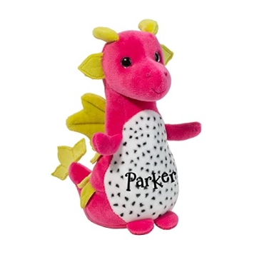 Personalized Dragon Fruit Plush - Macaroon Character Stuffed Animal Keepsake with Custom Name