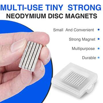 TRYMAG Tiny 360Pcs Neodymium Magnets for Crafts & More