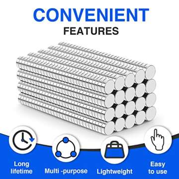 TRYMAG Tiny 360Pcs Neodymium Magnets for Crafts & More