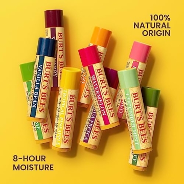 Burt's Bees Strawberry Lip Balm 2-Pack for Natural Lip Care