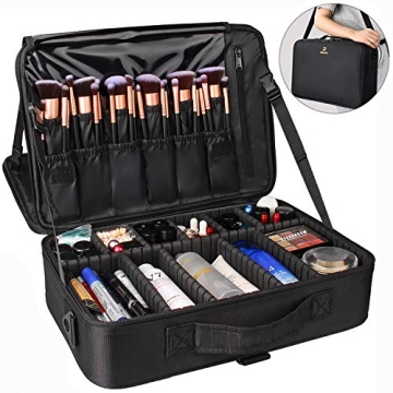 Relavel Makeup Case Large Capacity Waterproof Organizer