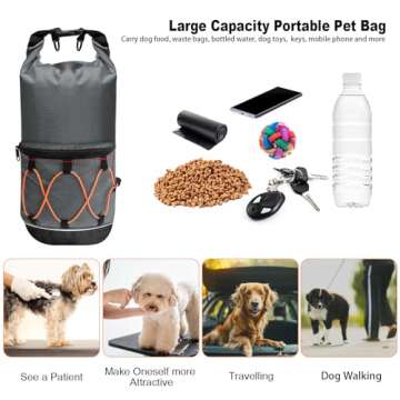 YouTik Foldable Dog Food Travel Bag for Versatile Pet Storage