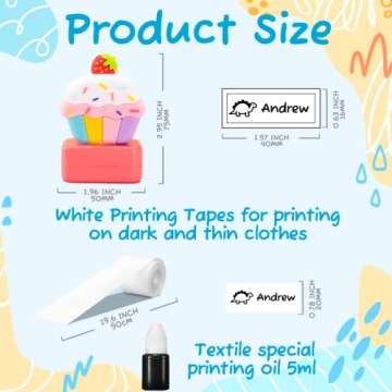 Name Stamp for Clothing Kids - Easy Personalization