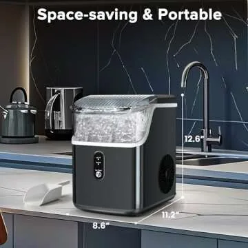 Electactic Nugget Ice Maker - Fast, Compact, Self-Cleaning