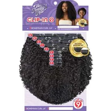 Outre Clip-In Hair Extensions - Bohemian Curls Natural Brown