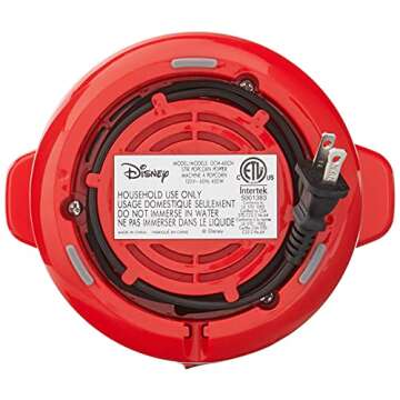 Disney DCM-60CN Mickey Mouse Popcorn Popper, 6 cup, Red