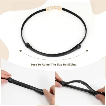 JASGOOD Leather Skinny Women Belts for Stylish Outfits