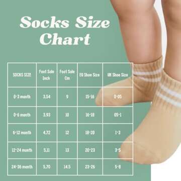 bistyle Baby Grip Ankle Socks 6 Pairs | Newborn Infant Toddlers Socks Anti-Allergic Cotton | Kids Boys Girls Ankle Socks (as1, age, 0_month, 3_months, Anthracite)