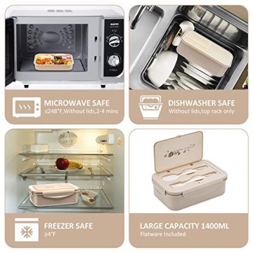 LOVINA Bento Box - Portable Meal Holder for Kids and Adults