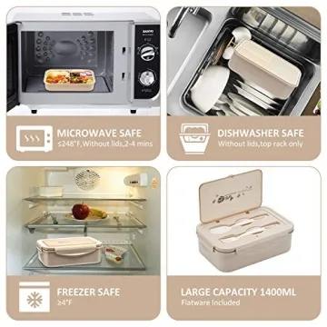 LOVINA Bento Box - Portable Meal Holder for Kids and Adults