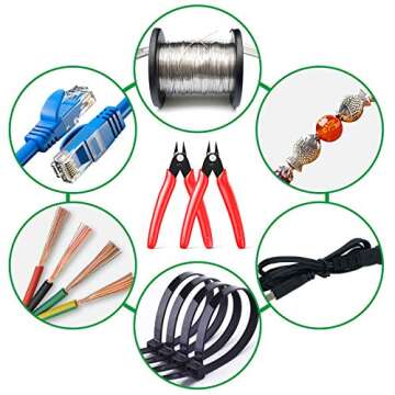 BOENFU Precision Flush Cutters for Jewelry & Electronics