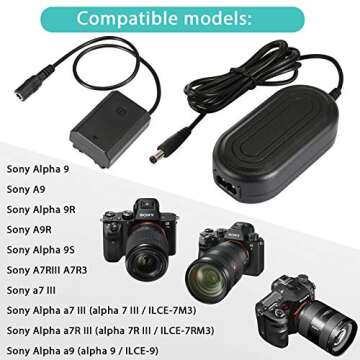 Reliable PowEver NP-FZ100 AC Adapter for Sony Alpha Cameras