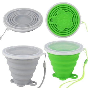 JBER Premium Collapsible Travel Cup Set for Outdoor Use