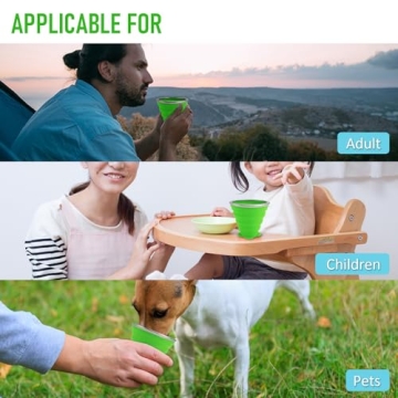 JBER Premium Collapsible Travel Cup Set for Outdoor Use
