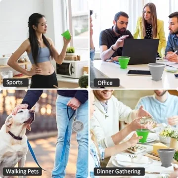 JBER Premium Collapsible Travel Cup Set for Outdoor Use