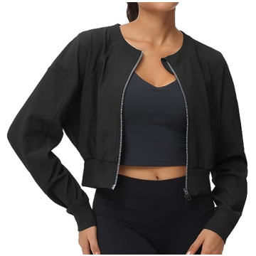 Stylish Women's Cropped Workout Jackets by The Gym People