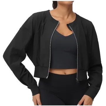 Stylish Women's Cropped Workout Jackets by The Gym People