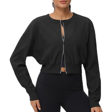 Stylish Women's Cropped Workout Jackets by The Gym People