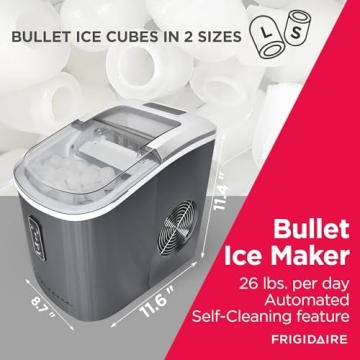 Frigidaire EFIC103 Black Stainless Steel Ice Maker