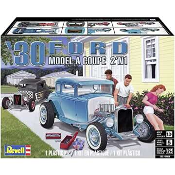 Revell 1930 Ford Model 'A' Coupe 2'N1 Building Kit - 154 Pieces