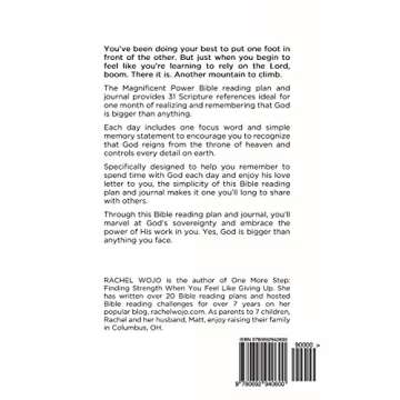 Magnificent Power: Bible Reading Plan and Journal: Recognizing God Is Bigger Than Anything